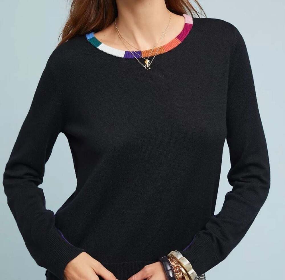 Splendid x Margherita Colorblock Crewneck Sweater